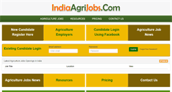 Desktop Screenshot of indiaagrijobs.com